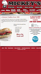 Mobile Screenshot of mickeyspizza.com